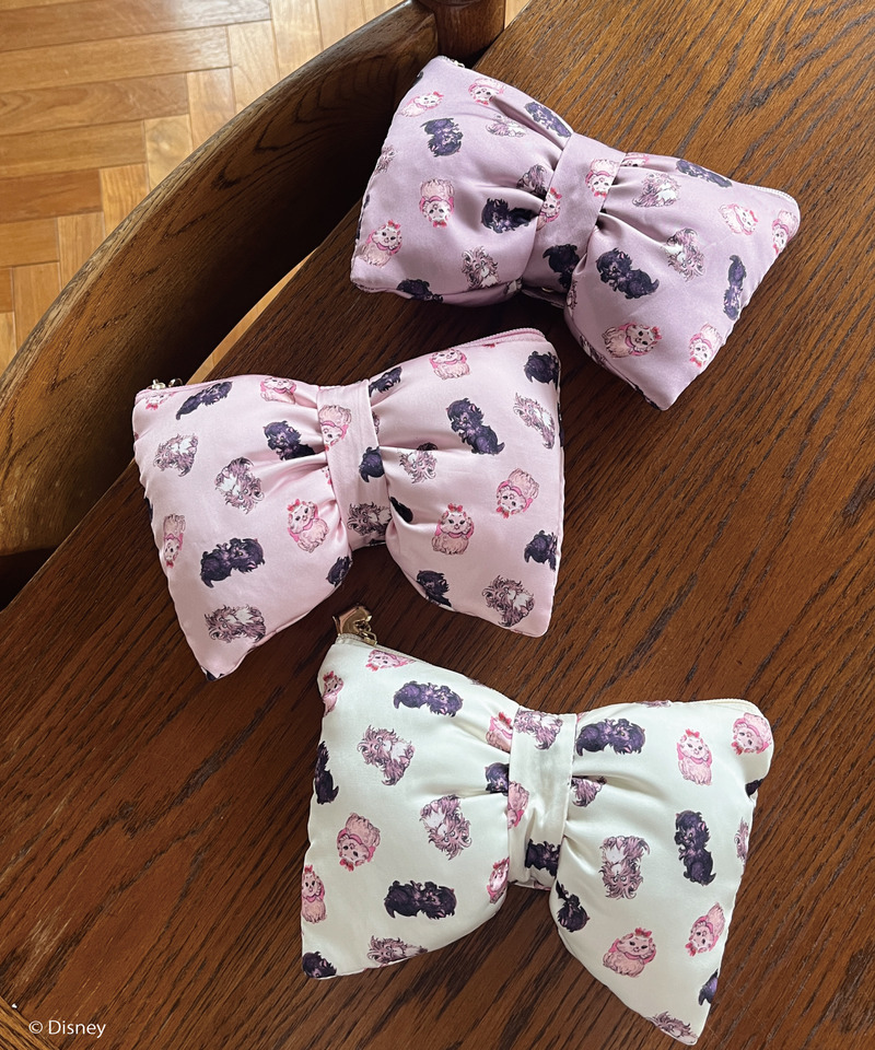 【Disney】おしゃれキャット / リボンポーチ 詳細画像 ピンク系 11
