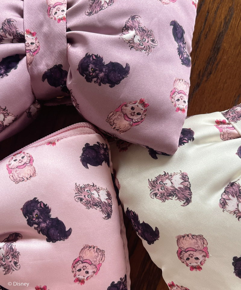 【Disney】おしゃれキャット / リボンポーチ 詳細画像 ピンク系 5