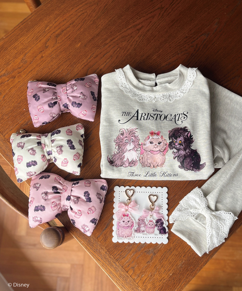 【Disney】TheAristocats / マリー アクリルリボンチャーム 詳細画像 ピンク 5