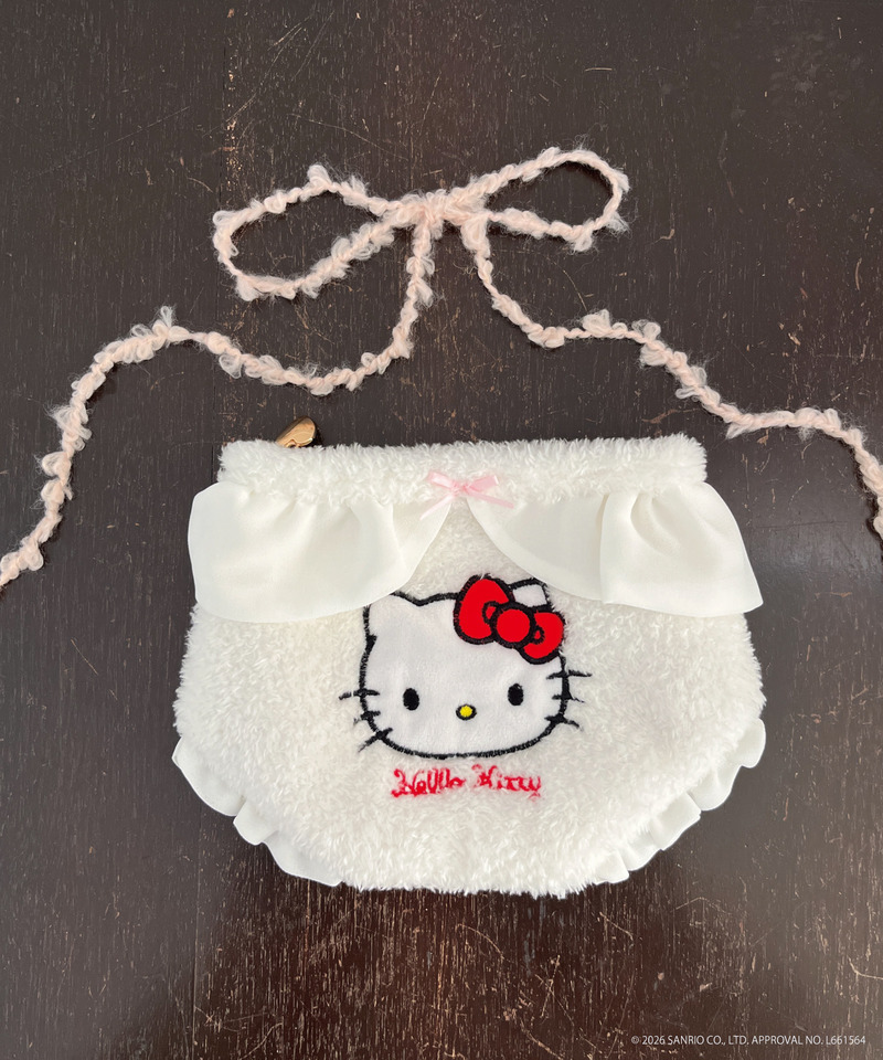【HELLO KITTY】FLUFFY PANTIES POUCH 詳細画像 オフホワイト 10
