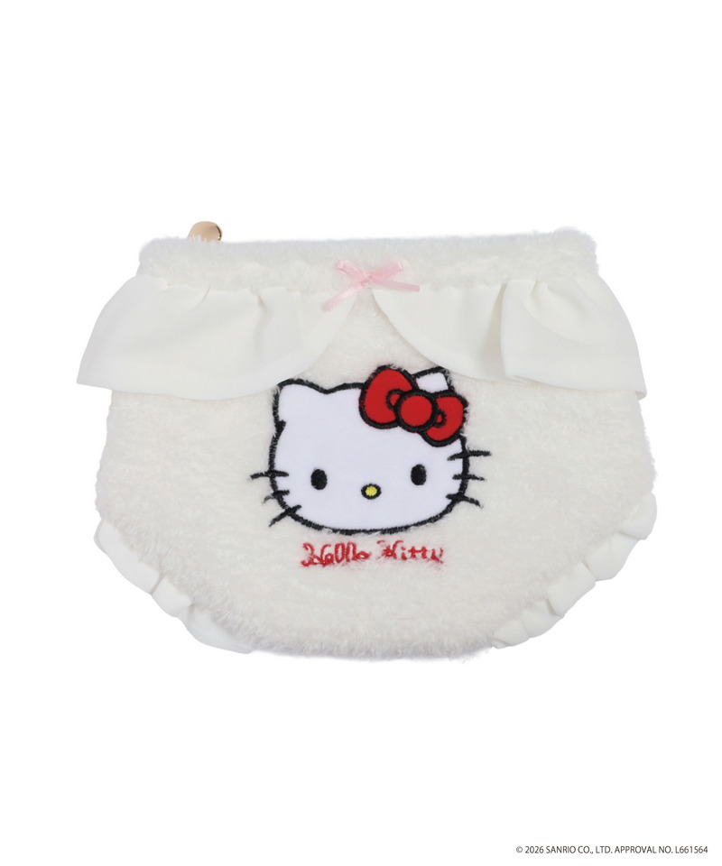 【HELLO KITTY】FLUFFY PANTIES POUCH 詳細画像 オフホワイト 17