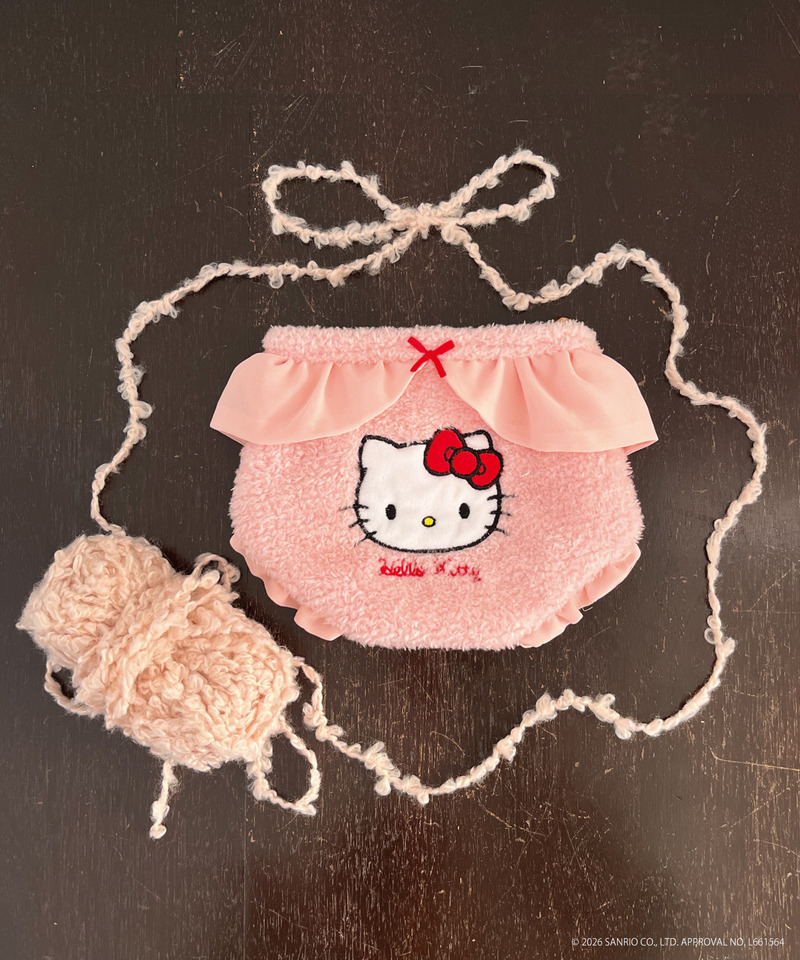 【HELLO KITTY】FLUFFY PANTIES POUCH 詳細画像 ピンク 10