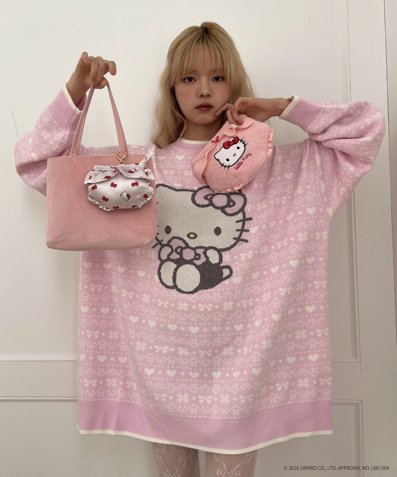 【HELLO KITTY】FLUFFY PANTIES POUCH 詳細画像 ピンク 16