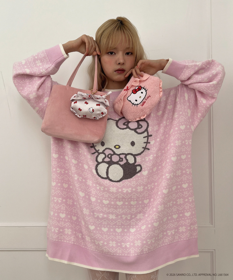 【HELLO KITTY】FLUFFY PANTIES POUCH 詳細画像 ピンク 17