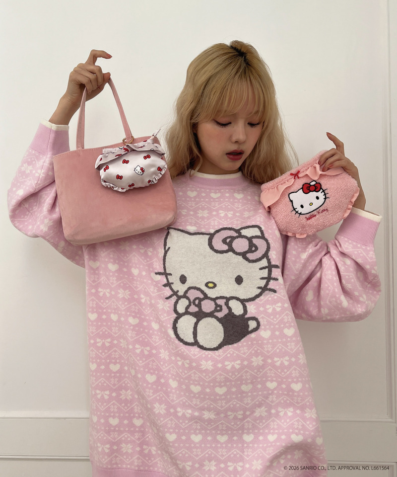 【HELLO KITTY】FLUFFY PANTIES POUCH 詳細画像 ピンク 18