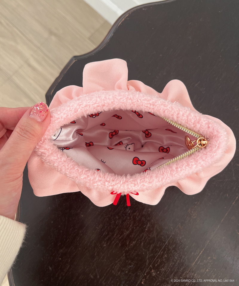 【HELLO KITTY】FLUFFY PANTIES POUCH 詳細画像 ピンク 2