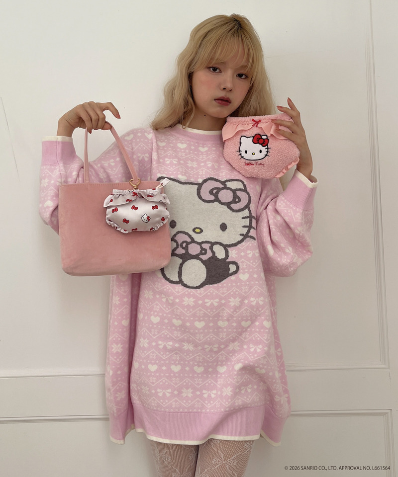 【HELLO KITTY】FLUFFY PANTIES POUCH 詳細画像 ピンク 20