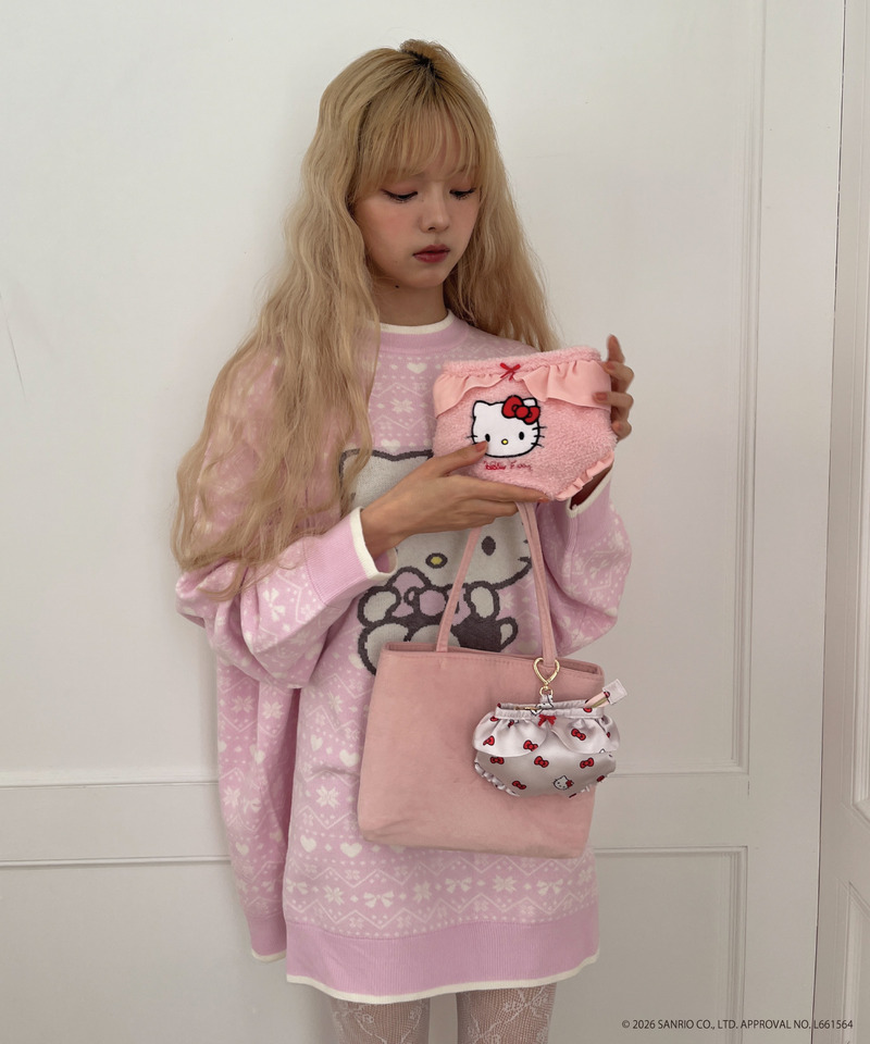 【HELLO KITTY】FLUFFY PANTIES POUCH 詳細画像 ピンク 24