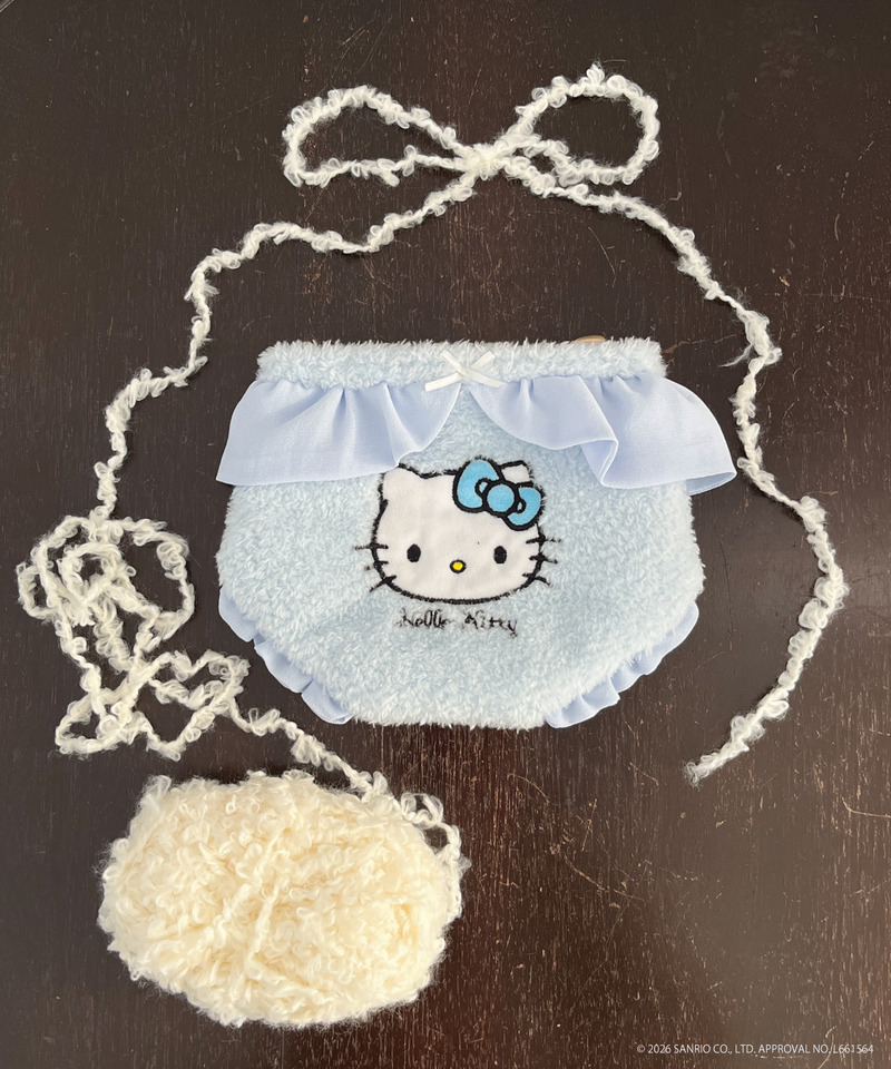 【HELLO KITTY】FLUFFY PANTIES POUCH 詳細画像 ブルー 10