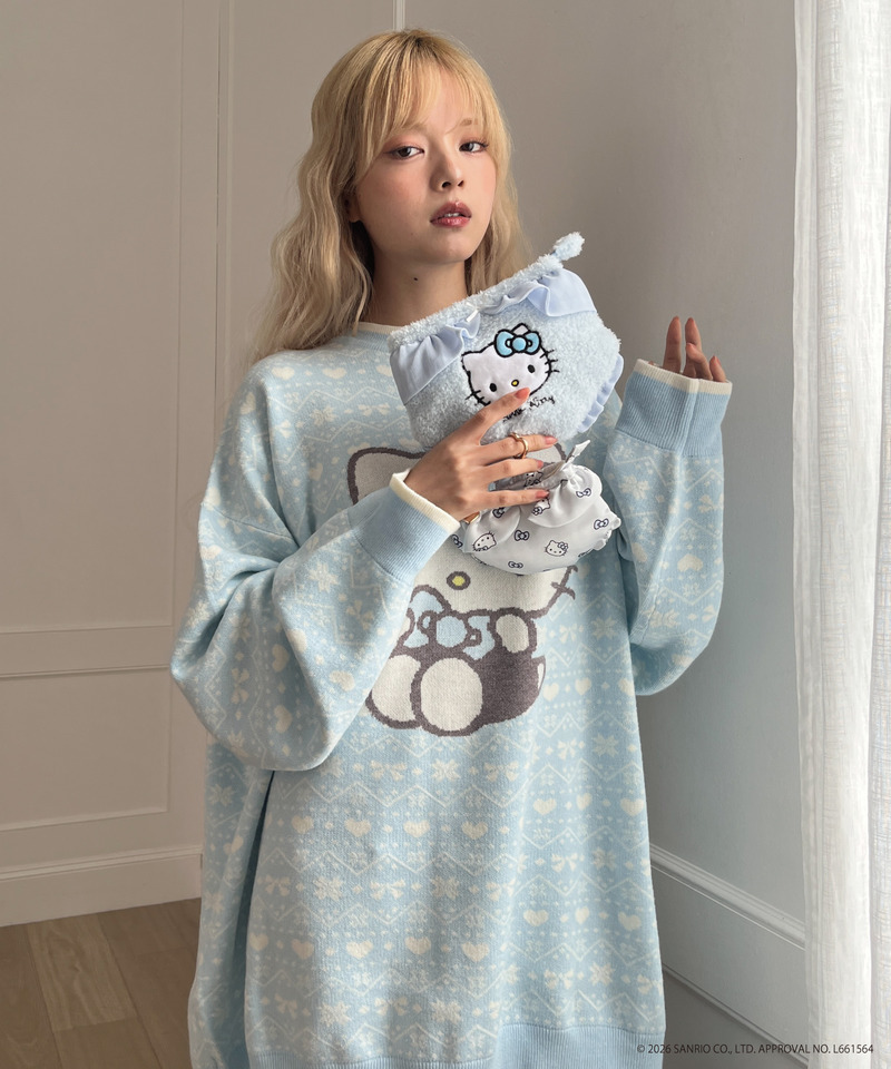 【HELLO KITTY】FLUFFY PANTIES POUCH 詳細画像 ブルー 11