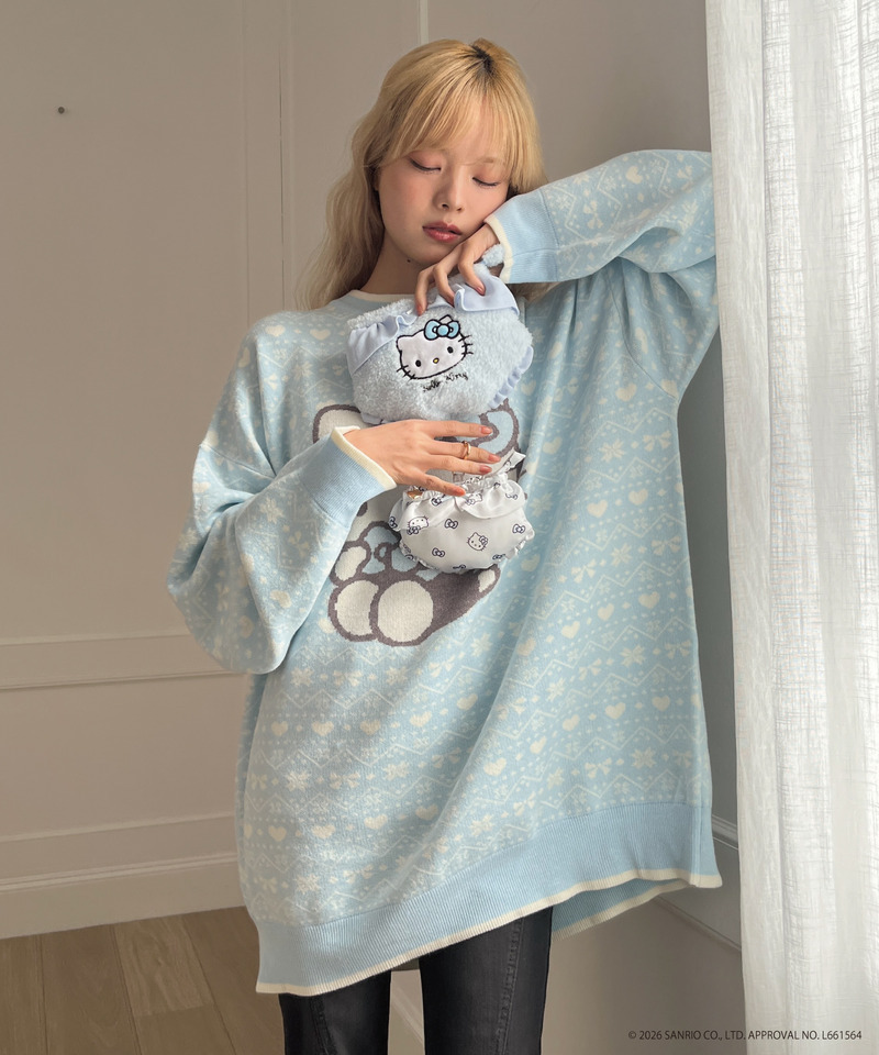 【HELLO KITTY】FLUFFY PANTIES POUCH 詳細画像 ブルー 12