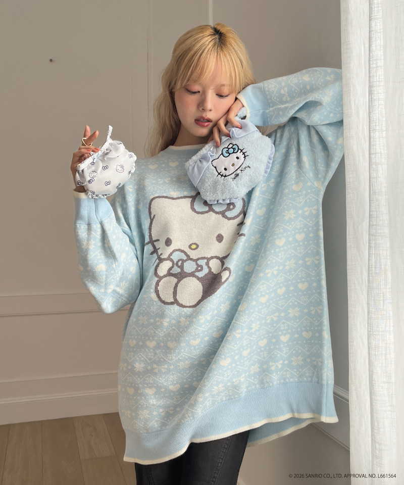 【HELLO KITTY】FLUFFY PANTIES POUCH 詳細画像 ブルー 13