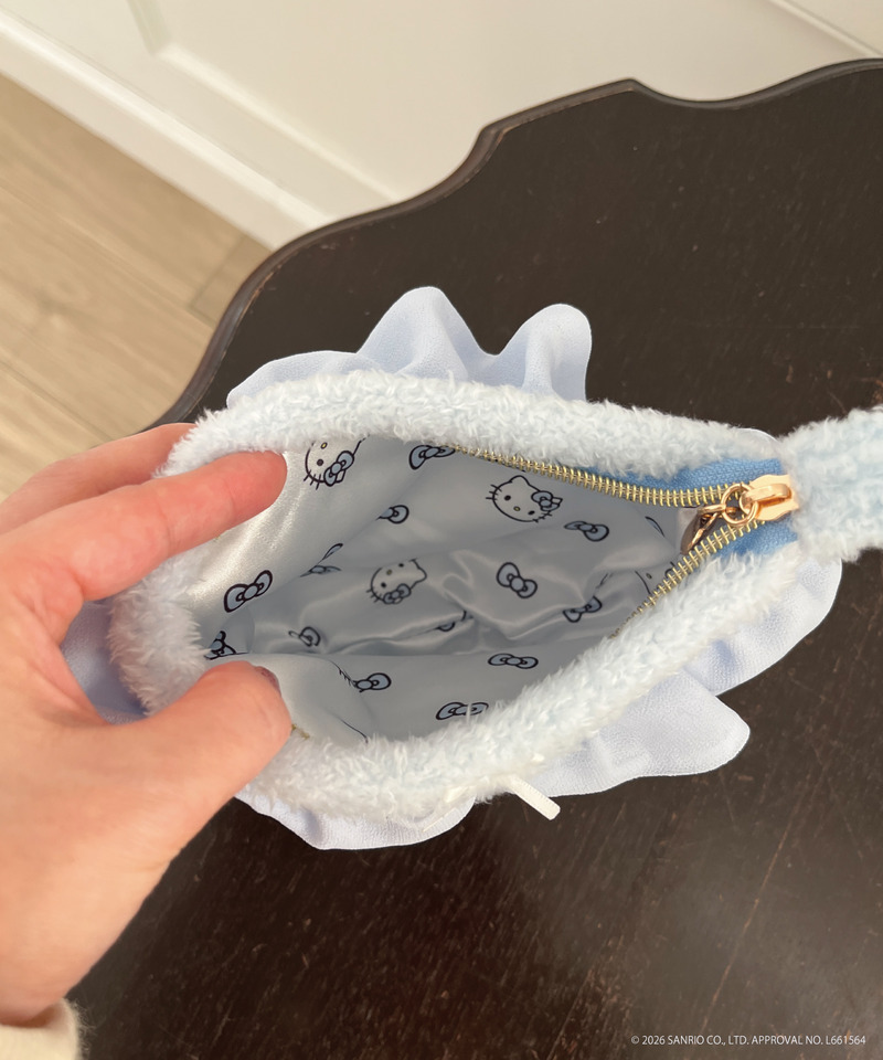 【HELLO KITTY】FLUFFY PANTIES POUCH 詳細画像 ブルー 2