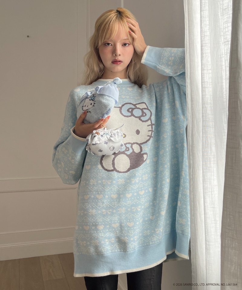 【HELLO KITTY】FLUFFY PANTIES POUCH 詳細画像 ブルー 4