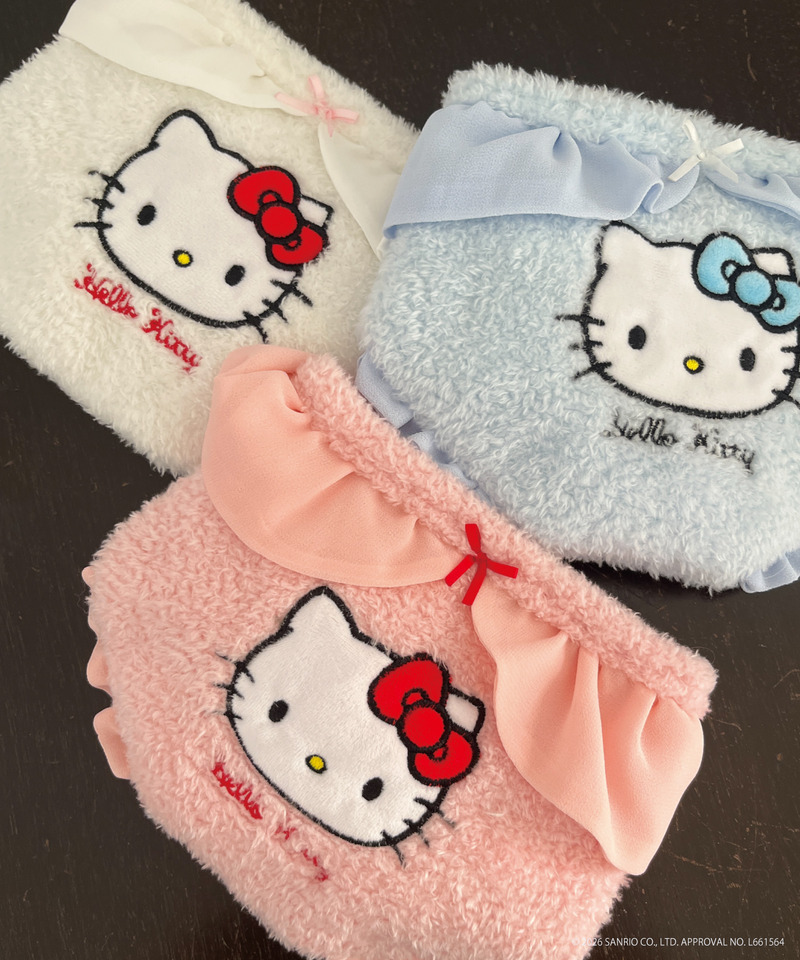 【HELLO KITTY】FLUFFY PANTIES POUCH 詳細画像 ブルー 6
