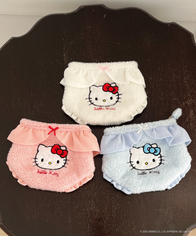 【HELLO KITTY】FLUFFY PANTIES POUCH 詳細画像 ブルー 7