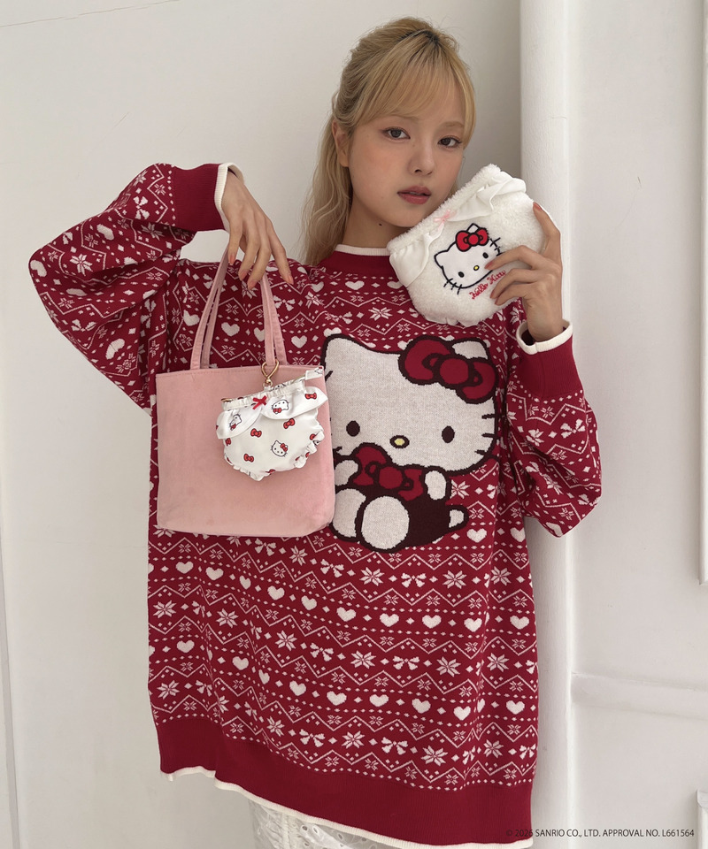 【HELLO KITTY】PANTIES POUCH CHARM 詳細画像 オフホワイト 14