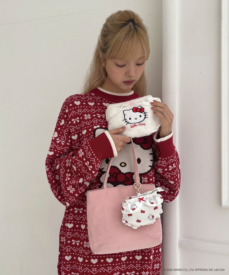 【HELLO KITTY】PANTIES POUCH CHARM 詳細画像 オフホワイト 7