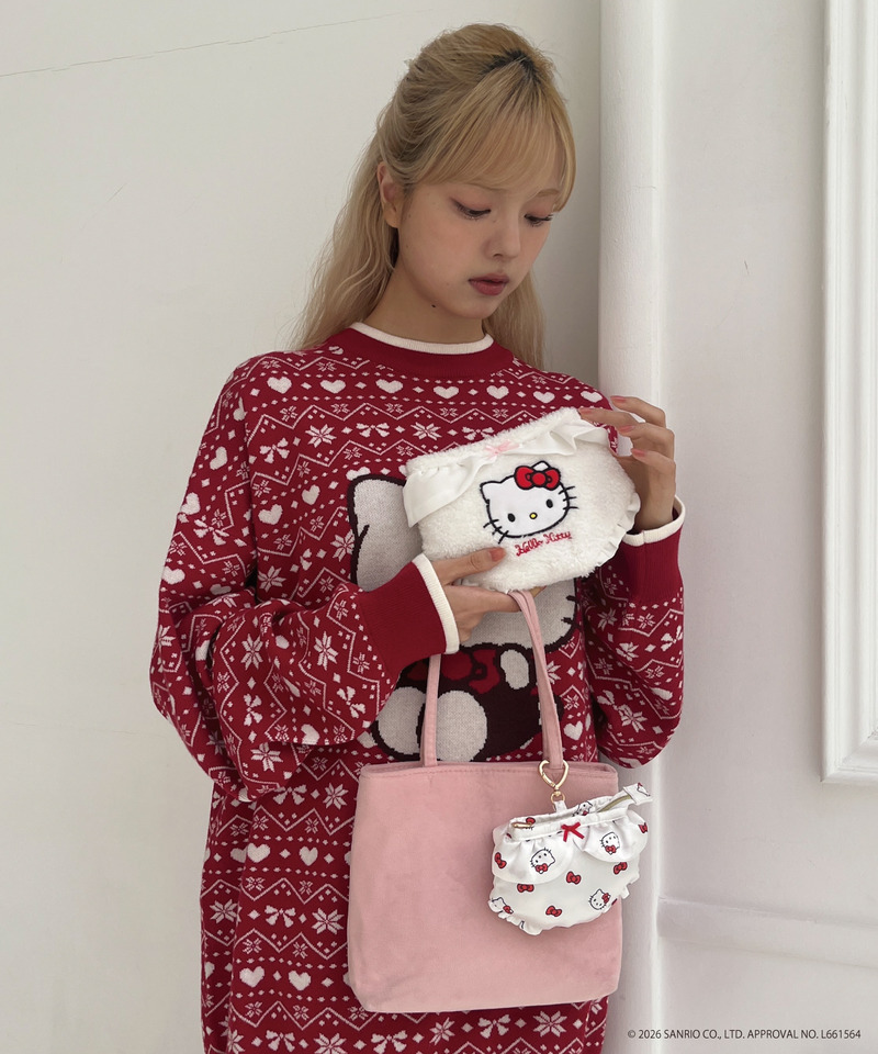 【HELLO KITTY】PANTIES POUCH CHARM 詳細画像 オフホワイト 8