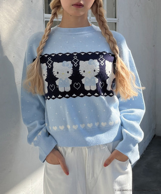 【HELLO KITTY】NORDIC KNIT