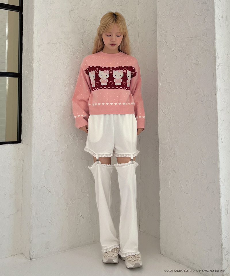 【HELLO KITTY】NORDIC KNIT 詳細画像 ピンク 19