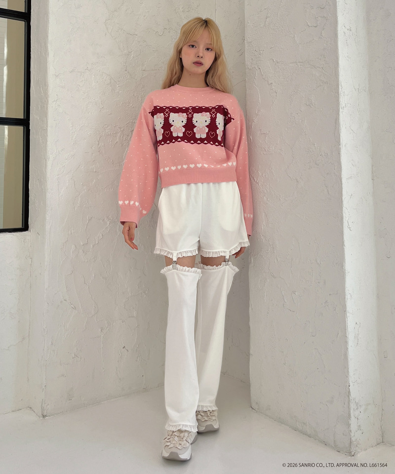 【HELLO KITTY】NORDIC KNIT 詳細画像 ピンク 21