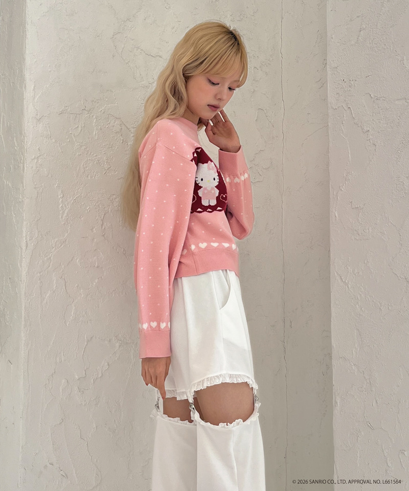 【HELLO KITTY】NORDIC KNIT 詳細画像 ピンク 23