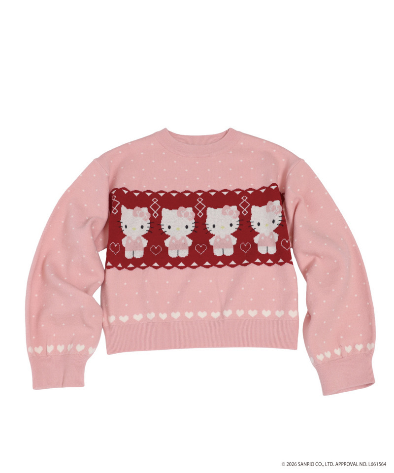 【HELLO KITTY】NORDIC KNIT 詳細画像 ピンク 26