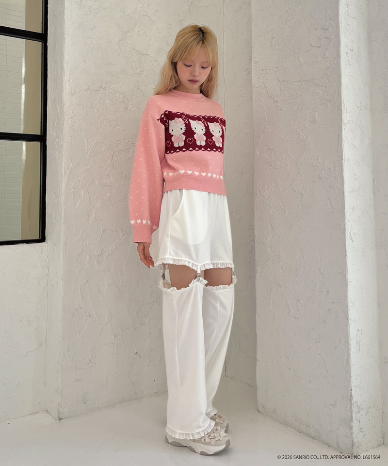 【HELLO KITTY】NORDIC KNIT 詳細画像 ピンク 9