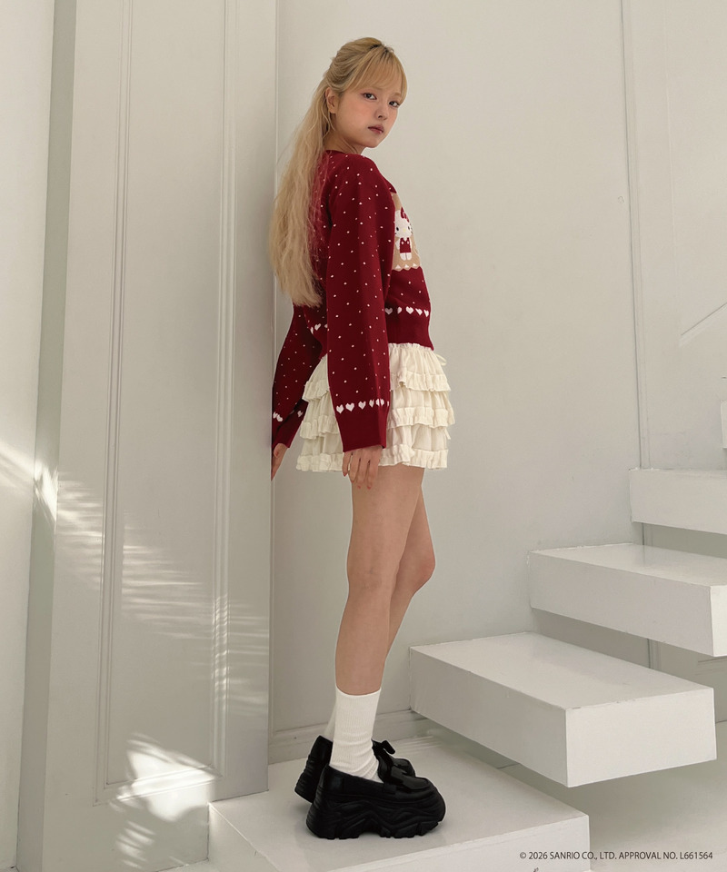 【HELLO KITTY】NORDIC KNIT 詳細画像 レッド 9