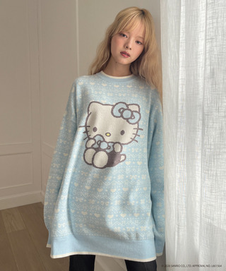 【HELLO KITTY】BIG NORDIC KNIT