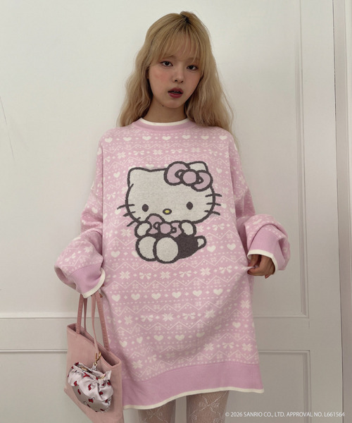 【HELLO KITTY】BIG NORDIC KNIT 詳細画像