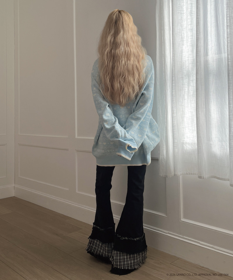 【HELLO KITTY】BIG NORDIC KNIT 詳細画像 ブルー 23