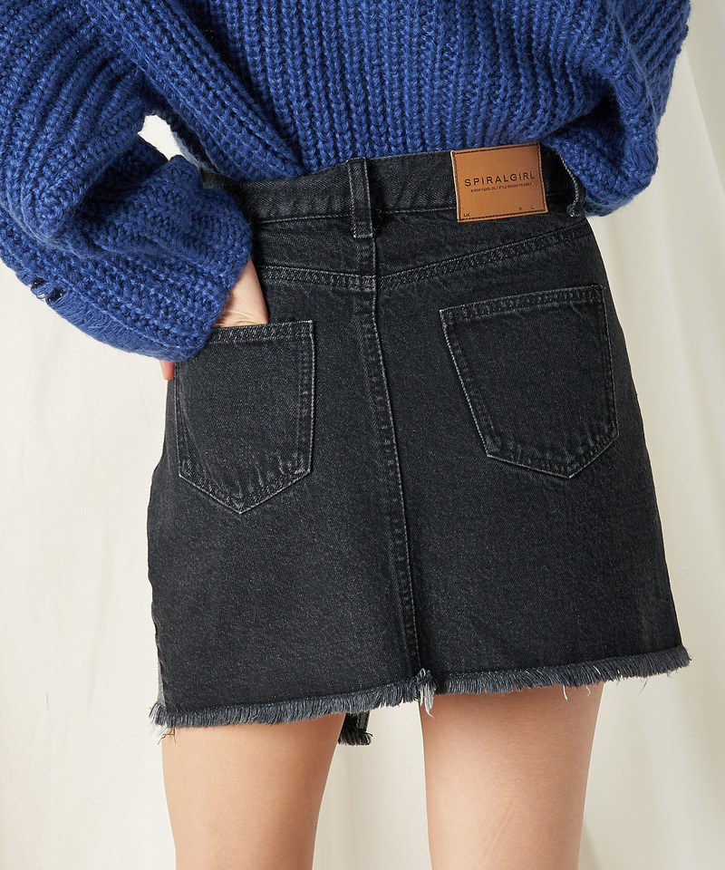 デニムラップミニスカート 詳細画像 インディゴ 4