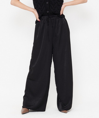 メローヘムサテンパンツ