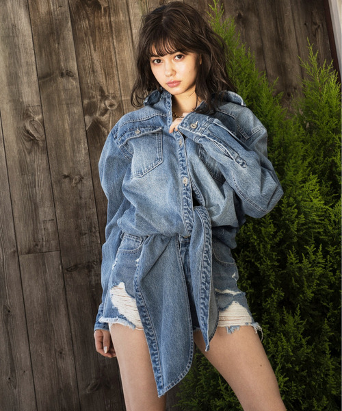 ルーズデニムジャケット 詳細画像