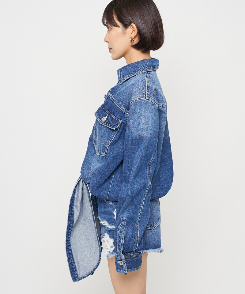 ルーズデニムジャケット 詳細画像 インディゴ 2