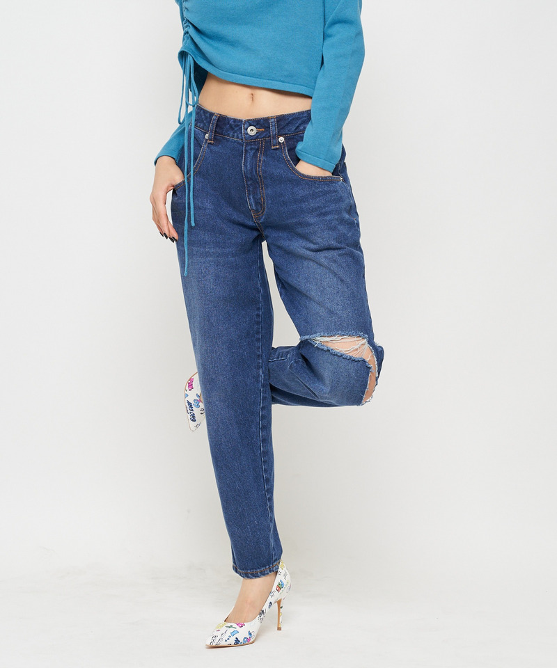 ローライズダメージデニム 詳細画像 インディゴ 6