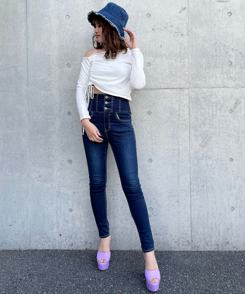 ワンショルダードロストニット 詳細画像 オフホワイト 2