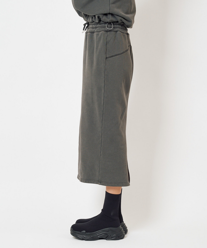 裏毛ロングスカート 詳細画像 オフホワイト 5
