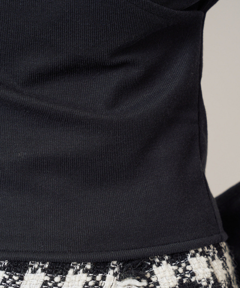 袖フレアカシュクールトップス 詳細画像 ブラック 10