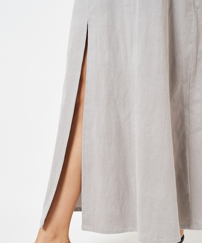細コールスリットフレアスカート 詳細画像 グレー 6