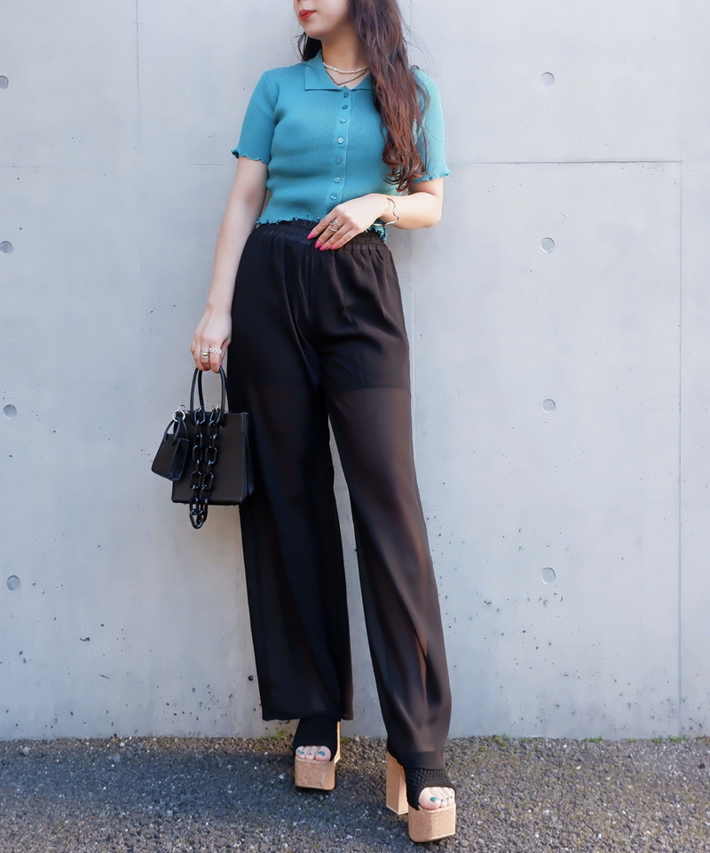 ダメージポロニット 詳細画像 グリーン 4