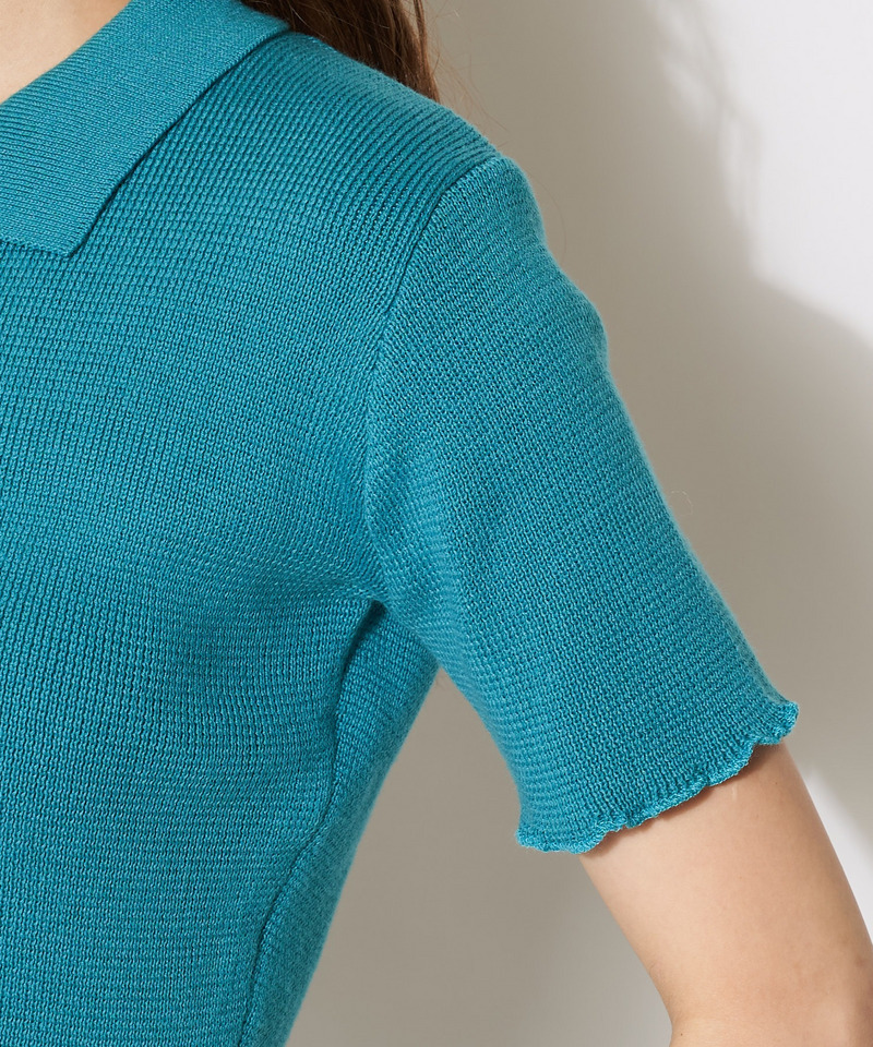 ダメージポロニット 詳細画像 グリーン 9