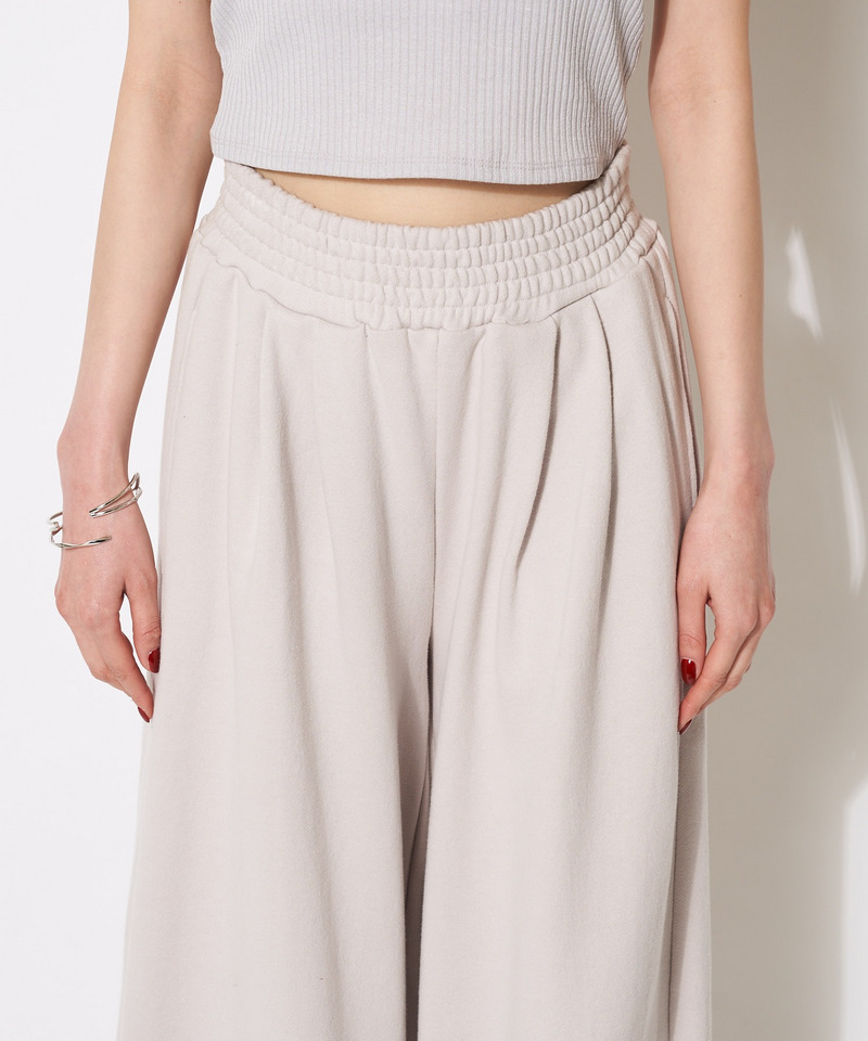 スウェットタックワイドパンツ 詳細画像 ブラック 7