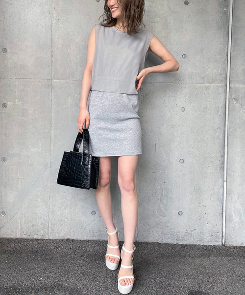 シフォンレイヤードワンピース 詳細画像