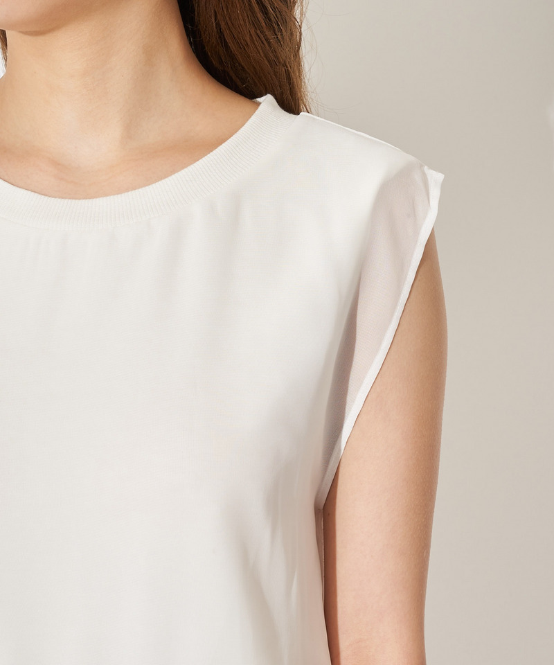 シフォンレイヤードワンピース 詳細画像 オフホワイト 7