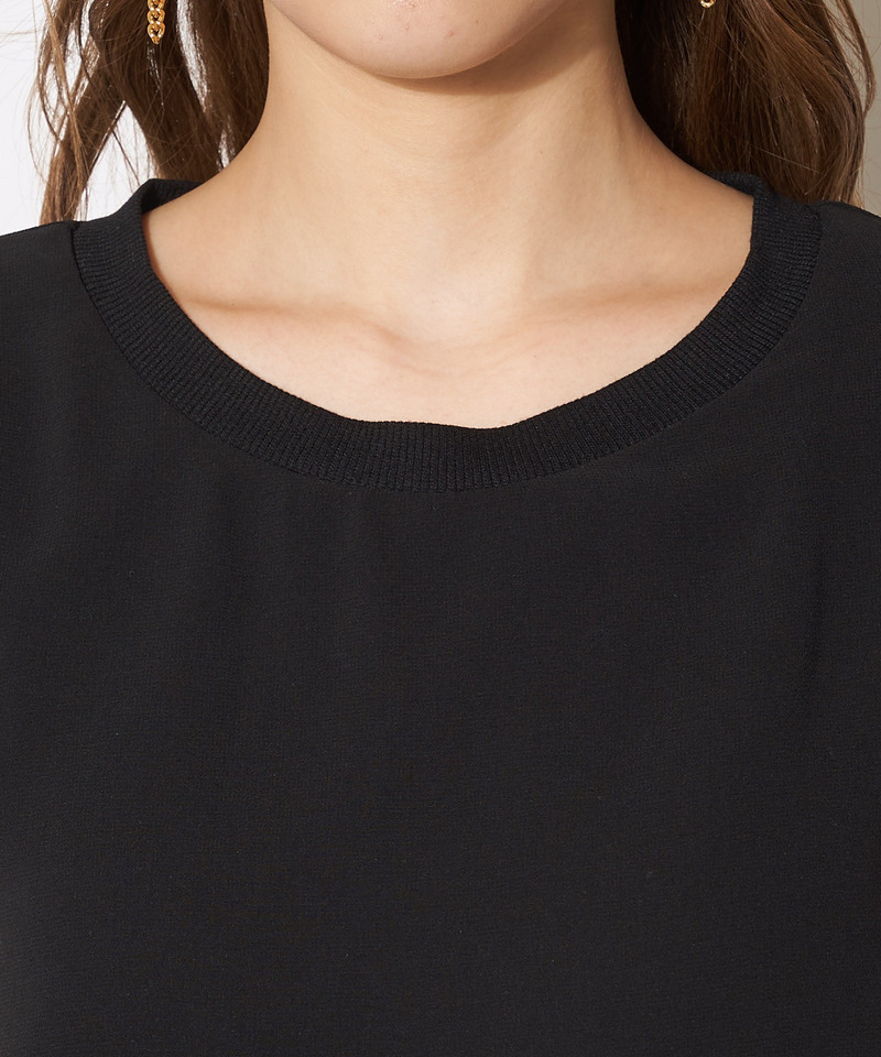 シフォンレイヤードワンピース 詳細画像 ブラック 6