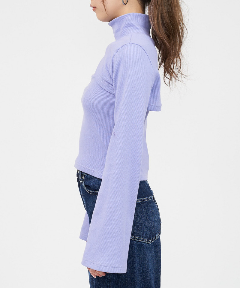 バストオープンカットトップス 詳細画像 パープル 4