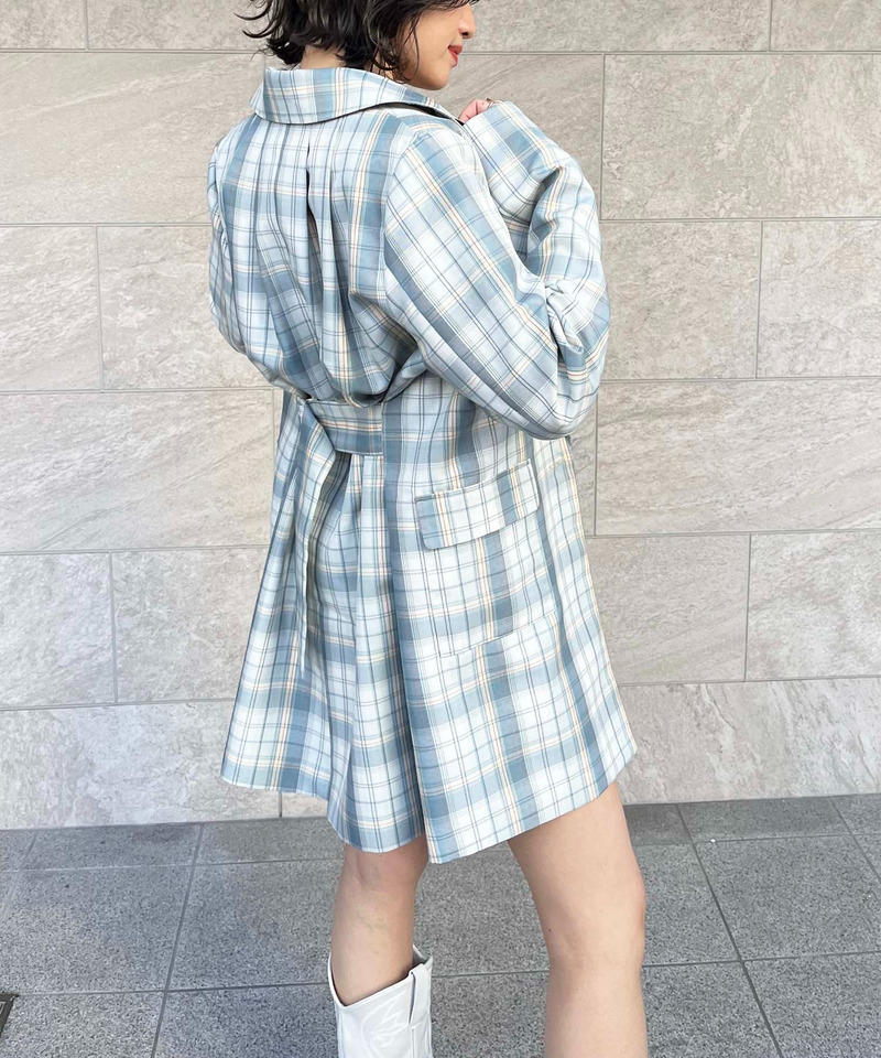 バックベルトテーラージャケット 詳細画像 ブルー系 2